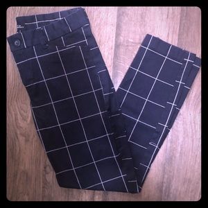 Navy blue Slim City crop pants